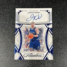 2023-24 Panini Flawless Jason Kidd Premium Ink Auto /8 1/8 Mavericks On Card picture