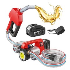 12GPM Electric Cordless Diesel Transfer Pump Kit +Nozzle SelfPriming fr Kerosene picture