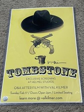 Val Kilmer Autographed Auto Signed Tombstone Poster HelMel Studios 2019 picture