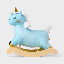 Gigglescape Unicorn Rocker Blue - Rocking Horse Toy 18 Months & Up picture