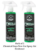 Chemical Guys New Car Smell Scent Air Freshener & Odour Eliminator 16oz (2 Pack) picture