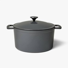 7.5qt Enamel Dutch Oven Dark Gray - Figmint picture