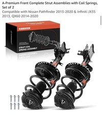 A-Premium Front Complete Strut Assemblies with Coil Springs, Set of 2 picture