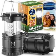 Mata1-USA LED Camping Lanterns (Black, 2 Pack), Emergency Lights fo... Fast Ship picture