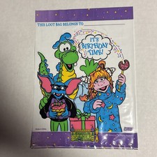 Vintage Nickelodeon Eureeka’s Castle One Party Loot Bag Hard To Find 1991 New picture
