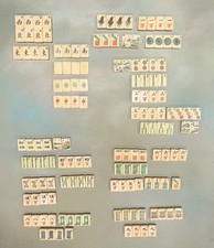 Antique VTG Mahjong Replacement Tiles Bone & Bamboo Dovetail Your Choice EUC picture