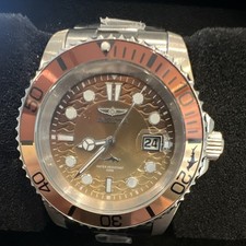 Invicta Pro Diver Mens Quartz Watch 40 Brown Dial Silver Bracelet. Model 50901  picture