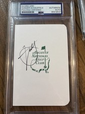Xander Schauffele Signed Masters Scorecard PGA Legend PSA/DNA picture