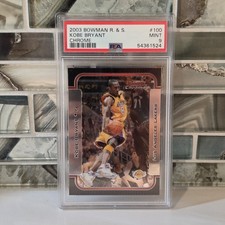 Kobe Bryant 2003-04 Bowman Chrome Rookies & Stars #100 PSA 9 Mint - Lakers picture