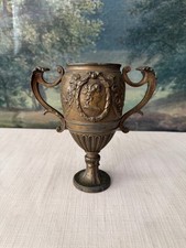 Antique Style Metal Urn Vase with Handles picture