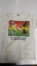 Vintage 90s McDonald's Ty Beanie Babies T-Shirt Promo Tee Size L picture