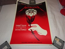 Metallica helping hands concert 2024 poster Sammy Hagar Sistastrings ORIGINAL picture