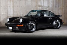 1987 Porsche 911 Carrera Turbo black | 24 X 36 INCH POSTER picture
