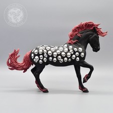 Custom Breyer Fireheart Halloween Spooky Design - Catacomb Appy - 1:9 Scale picture