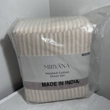 NEW Miryana Cotton 4 Pc Sheet Set QUEEN Size in DUSTY ROSE picture