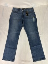 Lee NWT Flex Motion Jeans Women’s 16M Ultra Lux Comfort Straight Leg Blue Denim picture