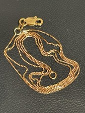 Vintage Solid 14K Rose Gold Chain Twist Rope Necklace 19