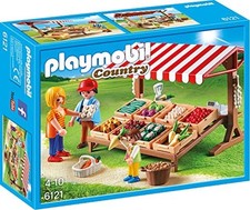 Playmobil 6121 Farmer's Market Vegetable Stand Country Food - Brand New In Box  picture