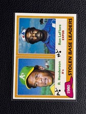 ‼️STELLAR VINTAGE‼️1981 Topps Rickey Henderson #4 Oakland Athletics ICON MLB HOF picture