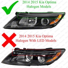 Pair Halogen Left+Right Headlights Headlamps Assembly For 2014-2015 Kia Optima picture