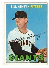 1967 Topps #579, Bill Henry, SF Giants, EX or Better picture