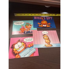 Vintage Garfield Stationery Lot - Postcards & Pencils - Retro Jim Davis Cartoon picture