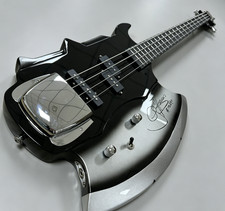 Us Warehouse Axe Bass Gene Simmons Electric Guitar Bass Rosewood Fretboard Black picture