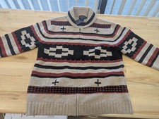 NWT Pendleton Mens L Wool Southwestern Patterned Shawl Collar Cardigan Pockets picture