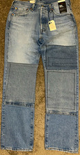 Levi's Men's 501 Original Premium Blue Wash Straight Denim Jeans picture