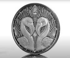 2024 1 oz Silver Coin - St. Lucia Flamingos .999 Silver Coin BU #A599 picture