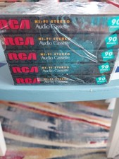 5  Sealed Vtg 1998 RCA Hi-Fi Stereo Audio Cassettes 90 Minutes Ea picture