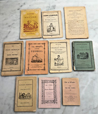 Lot 10 Antique 1820-1840 Chapbooks Rare Paper Street Literature Woodcut picture