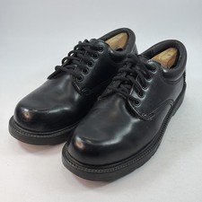 Skechers 4296 Oxford Shoes Black Men's Size 9 Plain Toe Slip Resistant picture