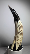 Vintage Dykehead Horncraft Hand Carved PENQUIN  Made In Scotland 11