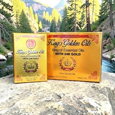 King Golden Roll-On Essential Oil 24K -Dầu Nóng Nguyên Chất Vàng 24K-Made in USA picture