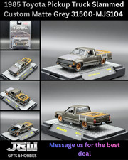 M2 1985 Toyota Pickup Truck Slammed Custom Matte Grey 31500-MJS104 1/64 picture