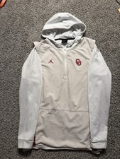 Oklahoma Sooners Hoodie Mens Small Jordan Pregame Pullover Jacket OU SEC Nike picture