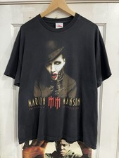 Vintage 2003 Marilyn Manson “The Golden Age Of  Grotesque” Vintage Band Tee XL picture
