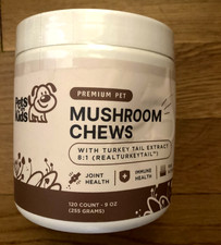 Pets are kids Turkey Tail Mushroom dogs organic real turkey 120 chews dog 4/27 picture