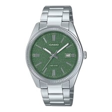 CASIO MTP-1302DA-3AV MTP-1302DA-3A GREEN 38.5MM QUARTZ ANALOG WATCH picture