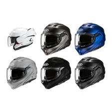 HJC Adult F100 Solid Modular Helmet Modular | XS S M L XL 2XL picture