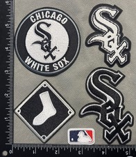 Set Of 5 CHICAGO WHITE SOX MLB BASEBALL EMBROIDERED IRON ON PATCHES picture