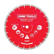 Omni Tools 14 Inch Diamond Saw Blade Concrete Cutting Blade for Masonry, Brick picture