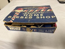 Vtg 50’s Charlescraft Deluxe Home Barber Shop Kit w/Orig. Box/accessories Works picture