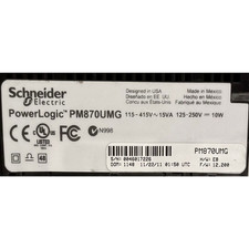 SCNEIDER ELECTRIC PM870UMG Power Logic PM870 Missing Display picture