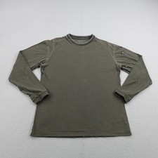 Kuhl Shirt Mens Medium Green Wildfibre Organic Cotton Kommando Crew Hiking Trail picture