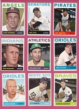 1964 Topps Baseball Cards - commons in VG to EX+ condition picture