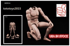 US MX02-A 1/6 Europe Skin Tone Male Figure Body Model ToyS Fit Head w/Neck Gift picture