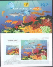 Albania.2024 EUROPA CEPT.Underwater Fauna and Flora.Booklet picture