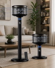 Spin360 360° Fan, Height-Adjustable Floor & Table Fan (BLACK) picture